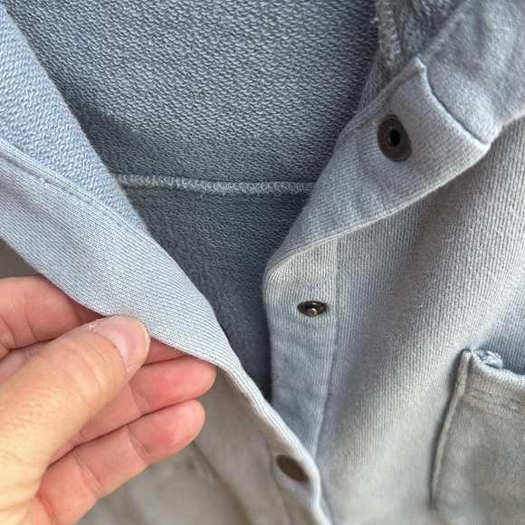 Free People Light Blue Hooded Jacket - Picture 7 of 16